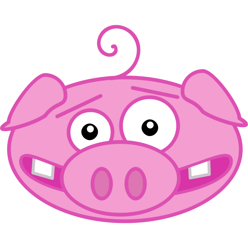 free clip art pink pig - photo #41