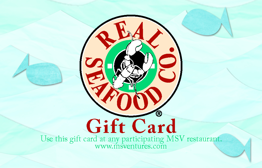 Real Seafood Company Gift Card | Mainstreet Ventures