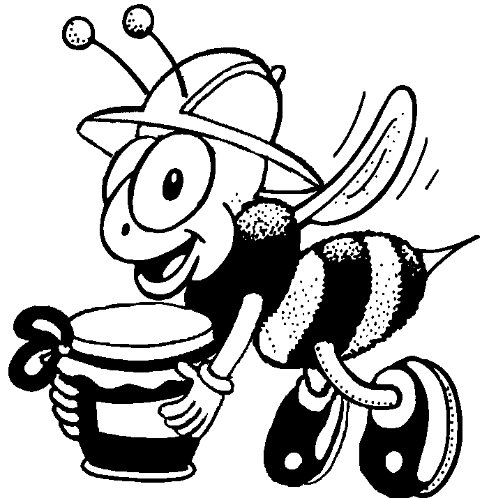 clip art bee line drawing - photo #42