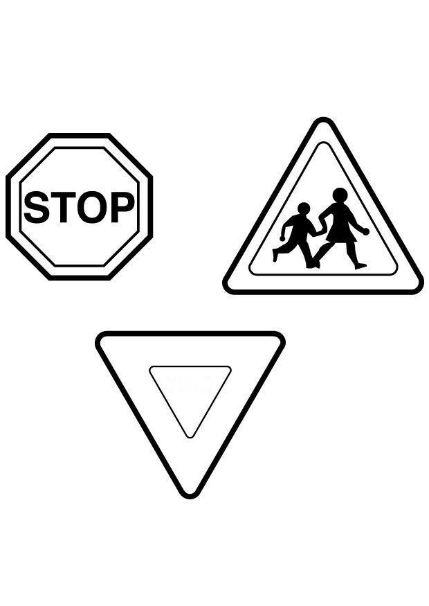 Printable traffic signs coloring pages Keep Healthy Eating Simple