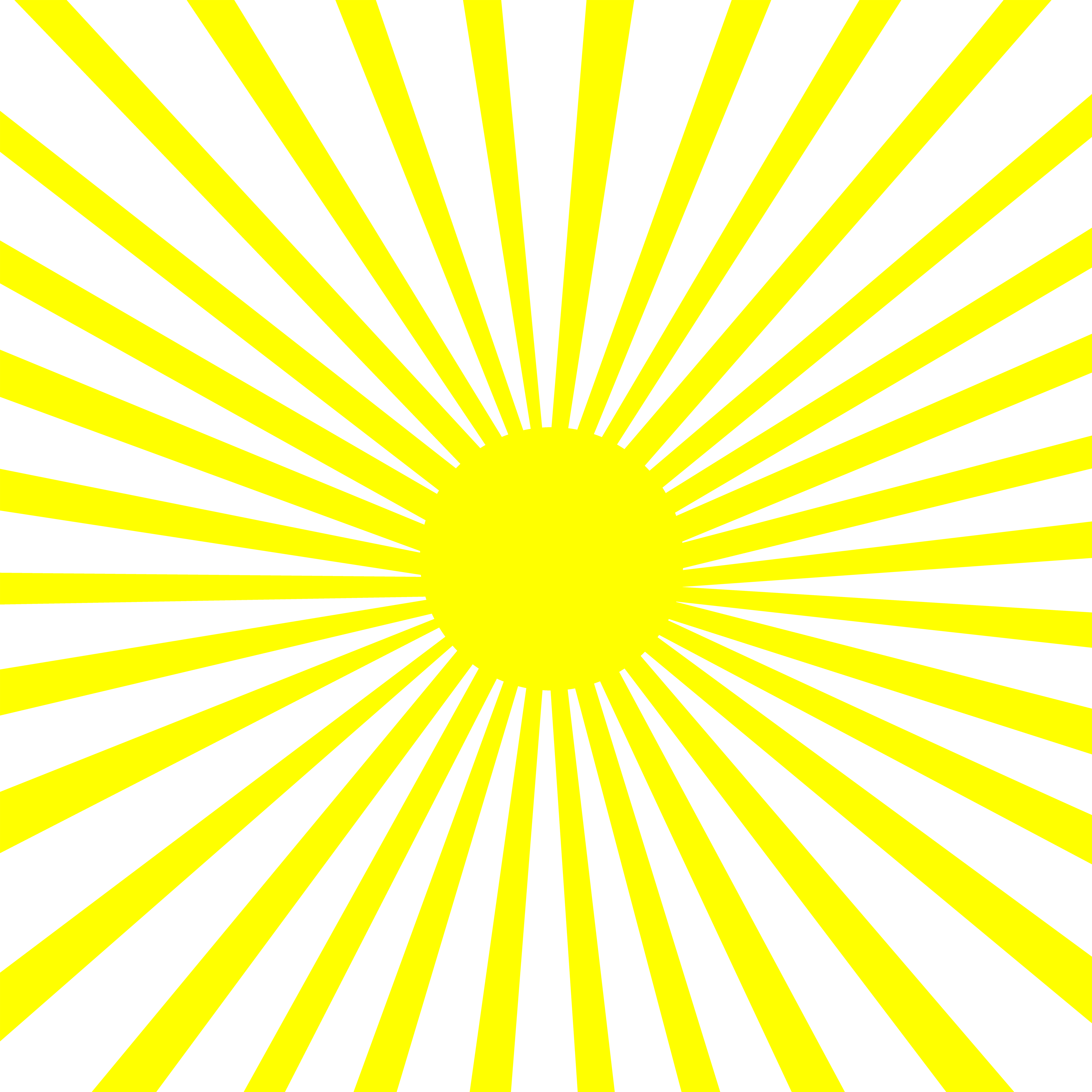 Yellow Sun Burst Pattern - Free Clip Art