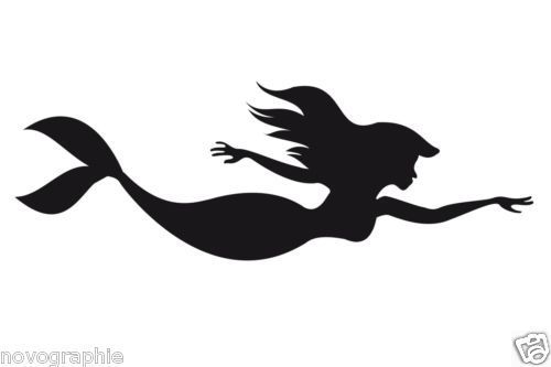 Swimming Mermaid (Ariel) Silhouette to add to Eden