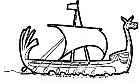 Viking Ship Drawing - Clipart library