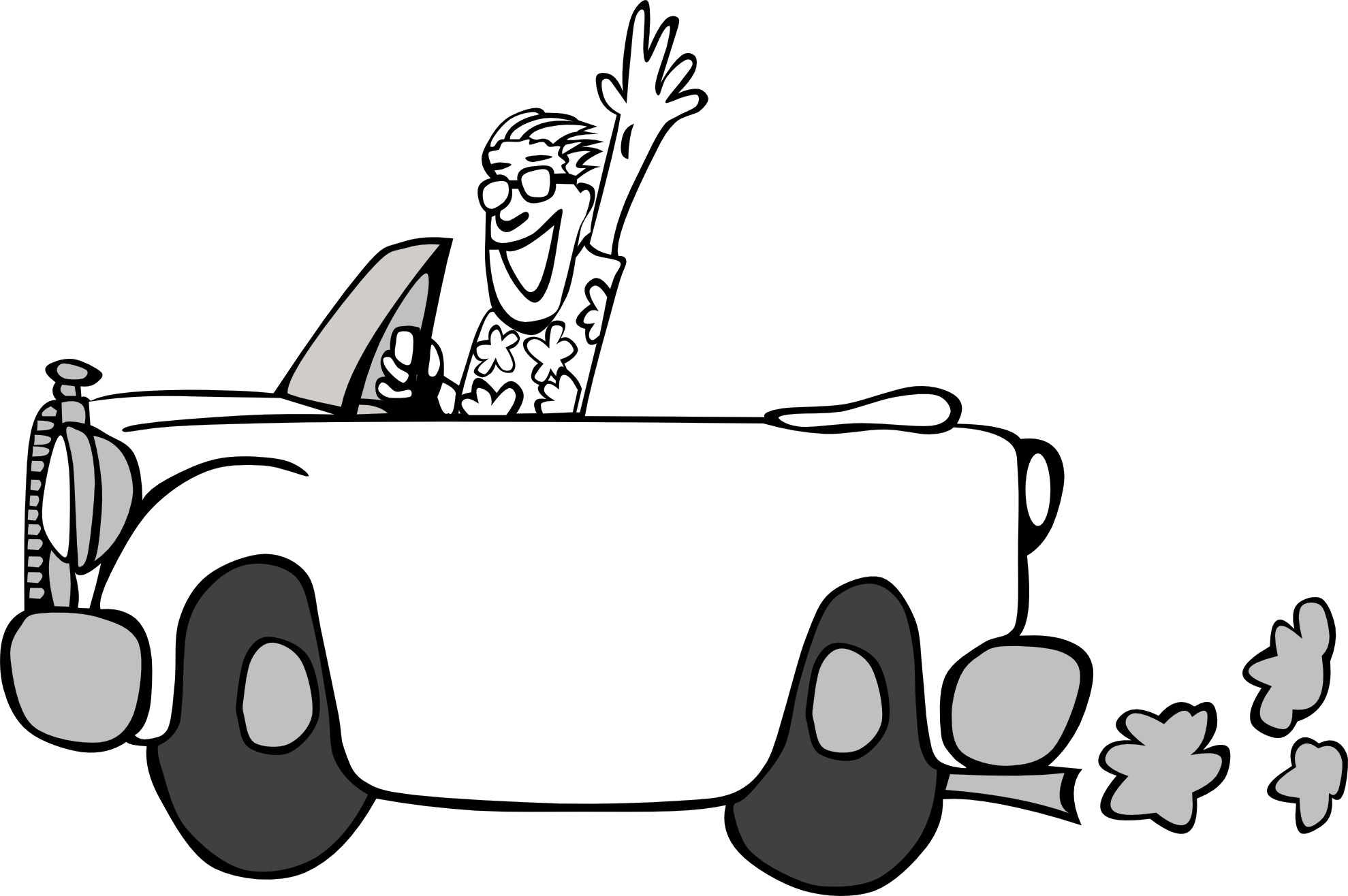 well done clipart black and white cars