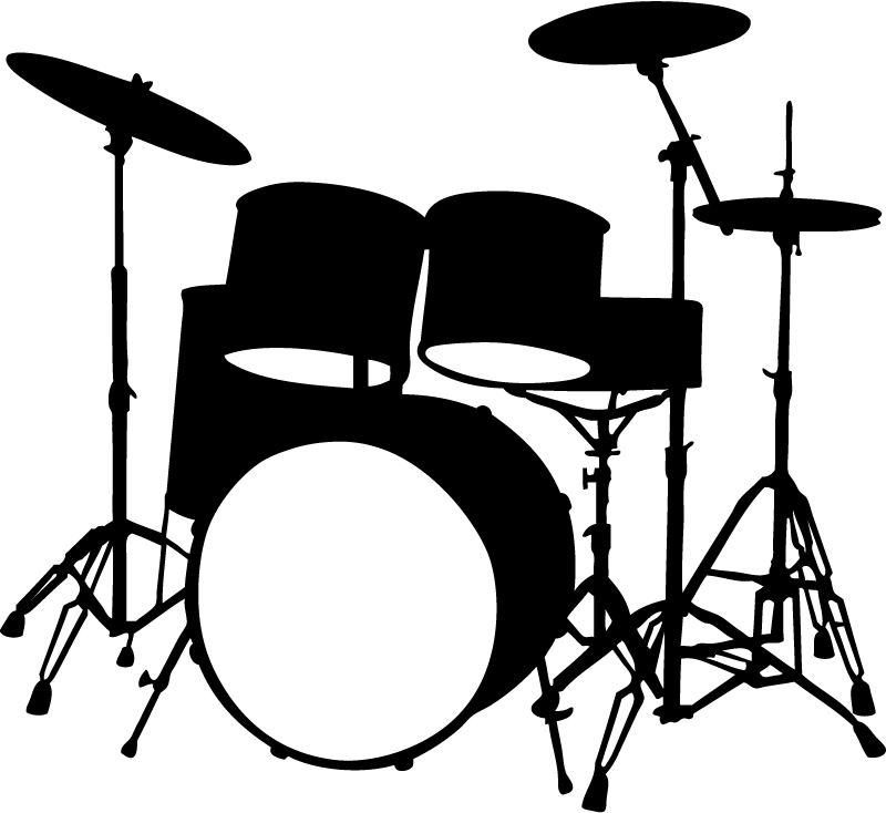 Musical Instruments Drums Music Wall Stickers Wall Art Decal 