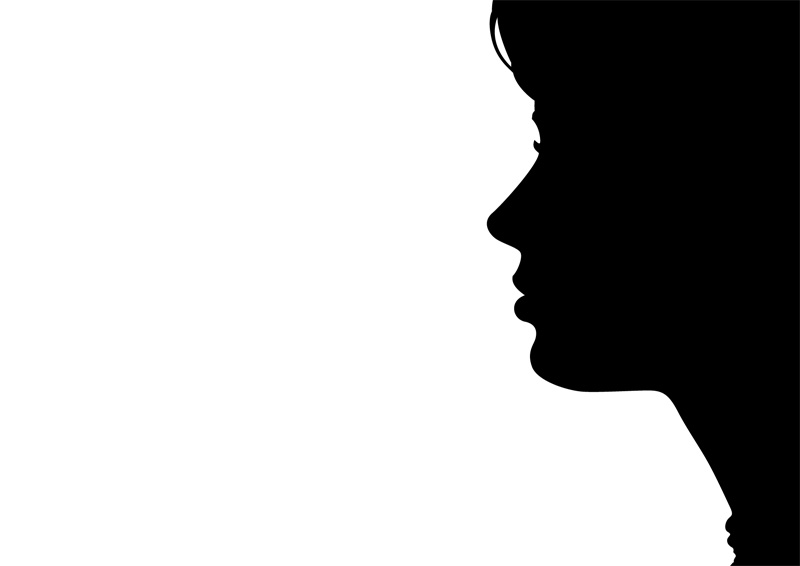 Beautiful Woman Face Silhouette - SuperAwesomeVectors