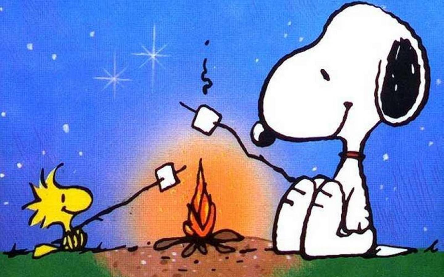 Snoopy Camping Background For Free | Cartoons Images