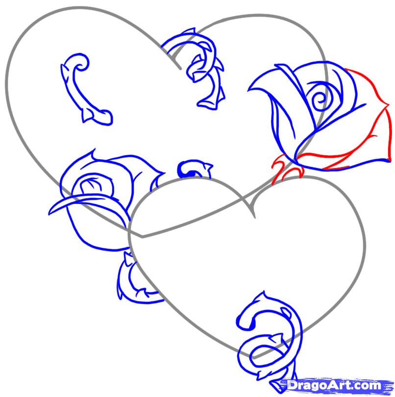 how-to-draw-hearts-and-roses- 
