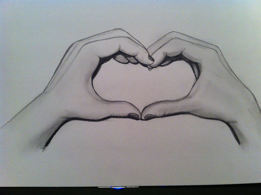 pencil drawing love