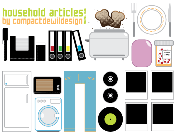 Free Vector Illustrations of Household Items | Download Free 