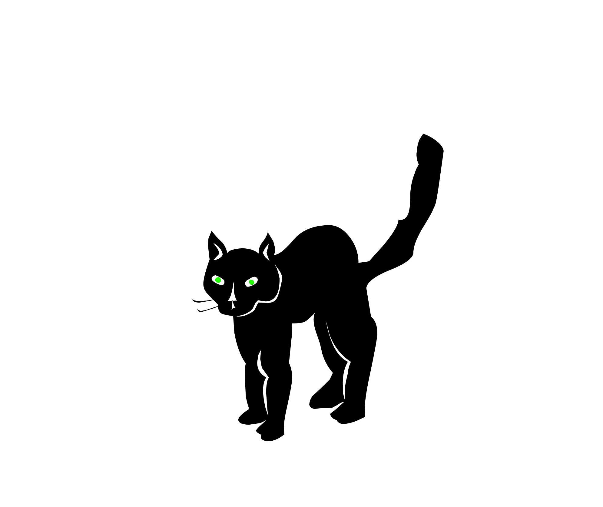 Halloween Cat Clip Art Black And White | Clipart library - Free 