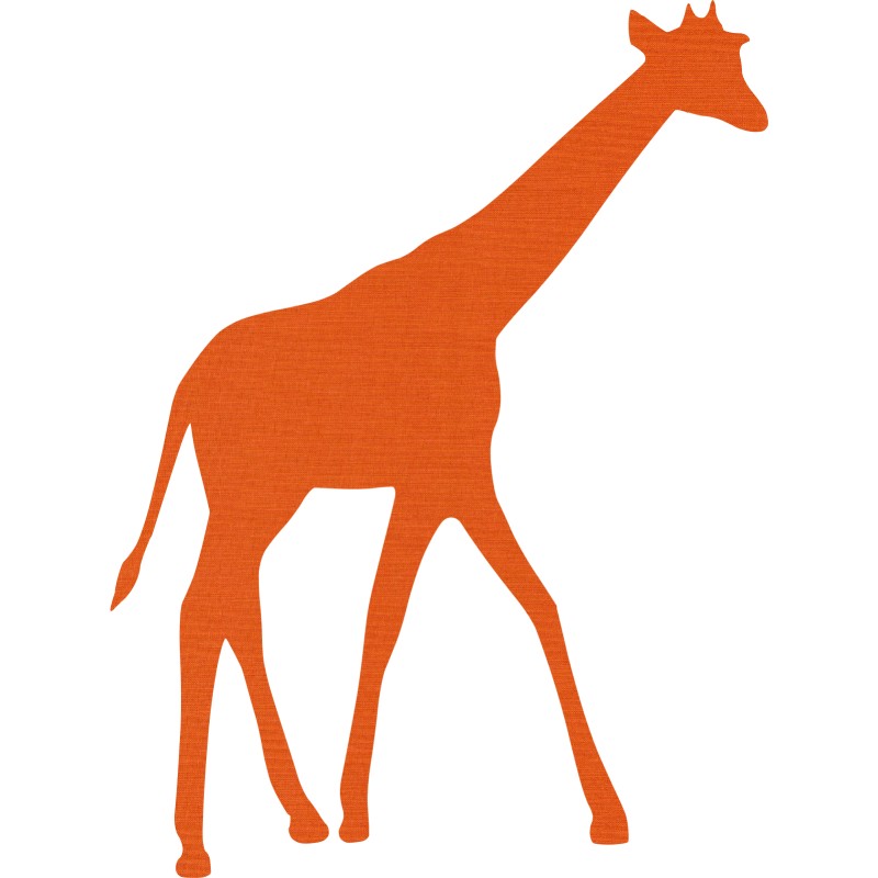 Pre-fused, Laser-cut Silhouettes: Baby Giraffe
