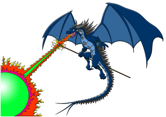 Cartoon Dragon Breathing Fire Free Download Clip Art Clipart Library