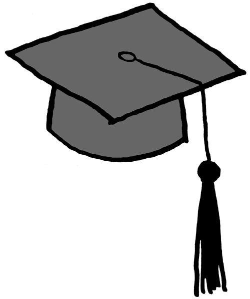 Graduation Cap And Gown Clipart 