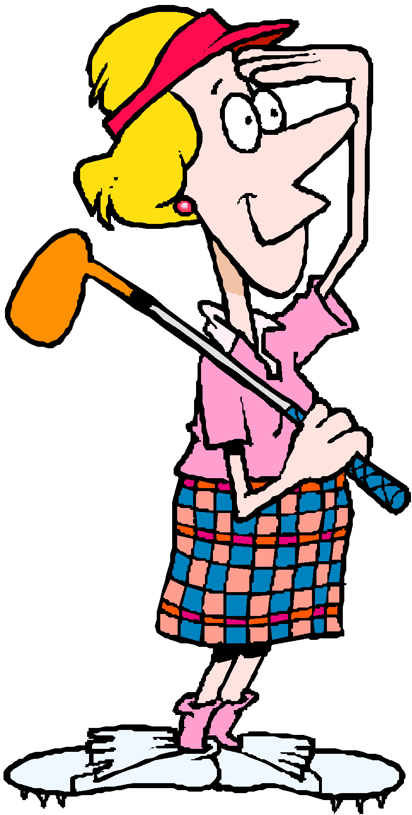 free clip art cartoon golfer - photo #43