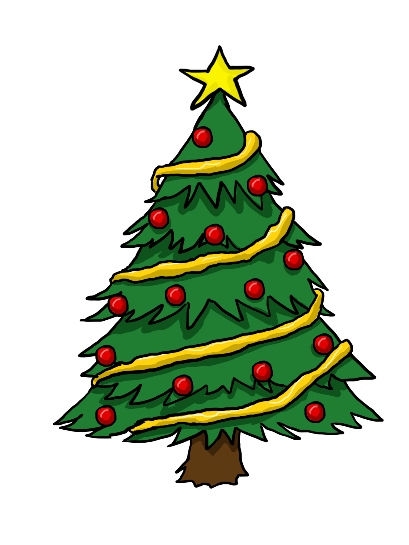 christmas tree clip art animated - photo #45