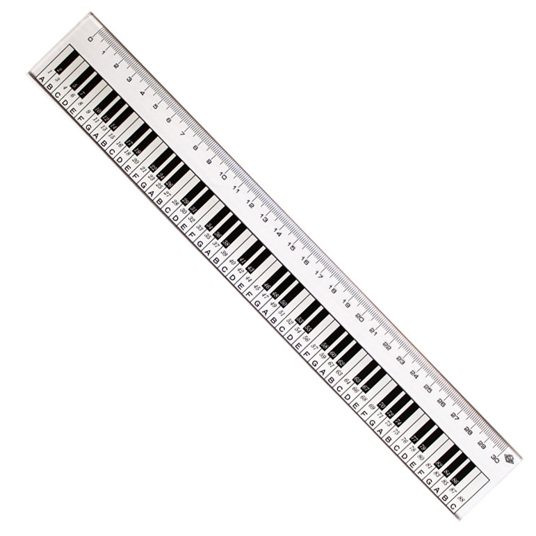 Sparkle Home and Gifts: Keyboard Ruler (30cm) 88 Keys