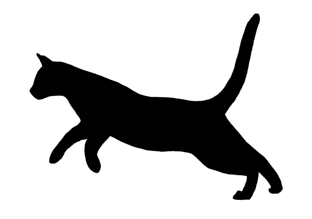 Cat Running 1 by rangerdoe on Clipart library