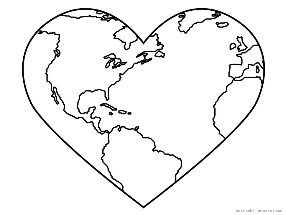 Earth Coloring Pages Printable