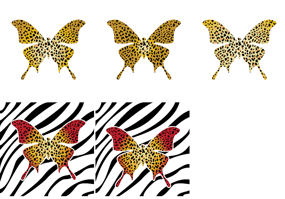 Butterfly Leopard Zebra Vector | DragonArtz Designs (we moved to 