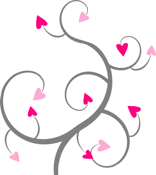 Swirl Hearts clip art - vector clip art online, royalty free 