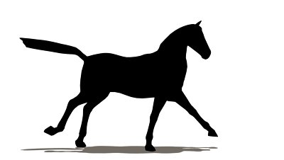 Running Horse Silhouette ( Seamless Loop ) Stock Footage Video 