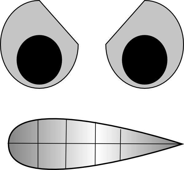 Angry Eyes With Mouth clip art - vector clip art online, royalty 