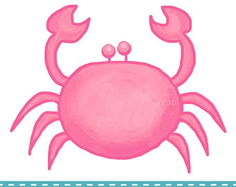 Popular items for crab clip art 