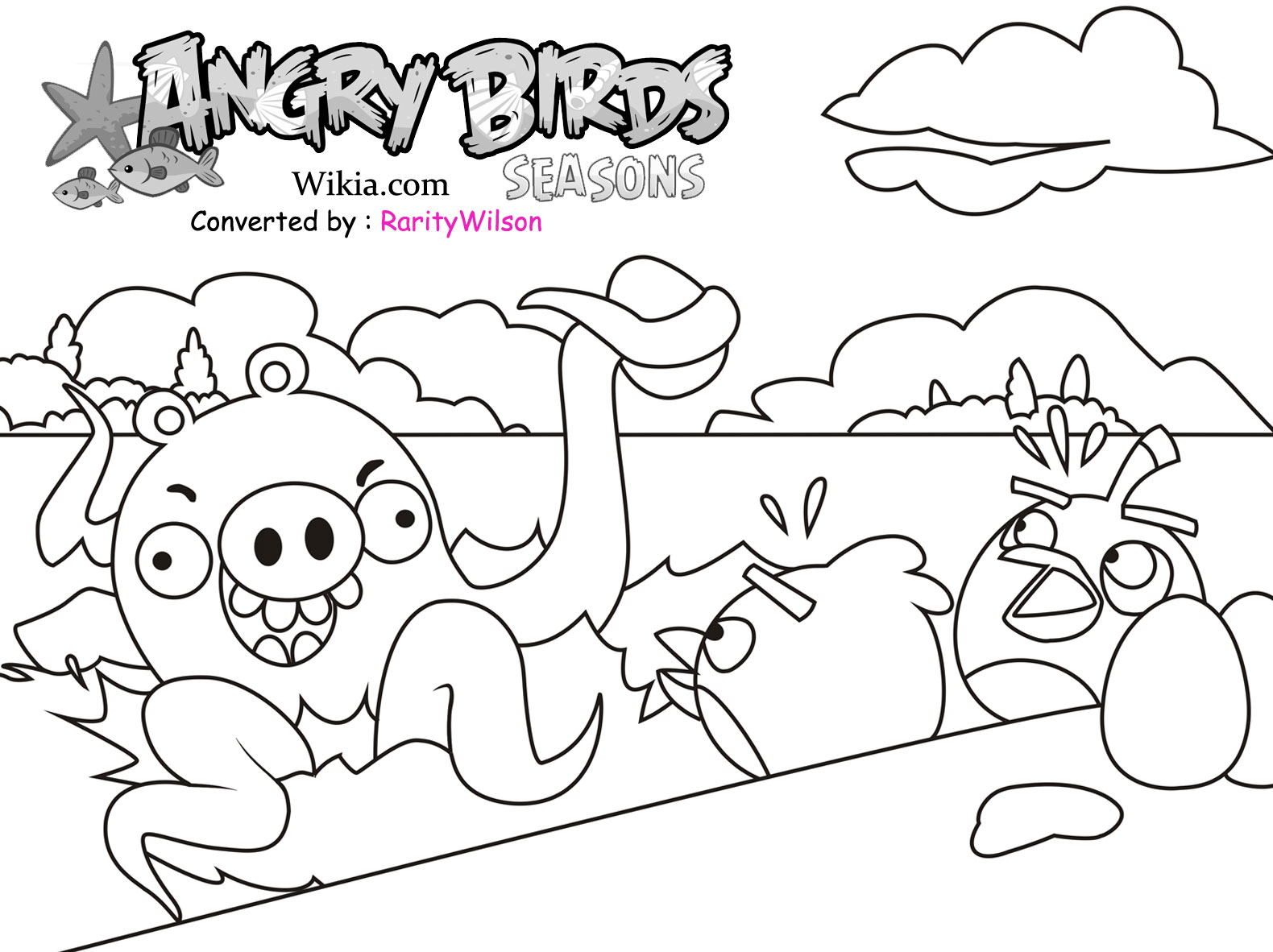 wonderful Children Angry Birds Coloring Page In Decor Animal 