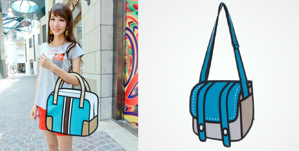 Real life handbags that look like cartoons
