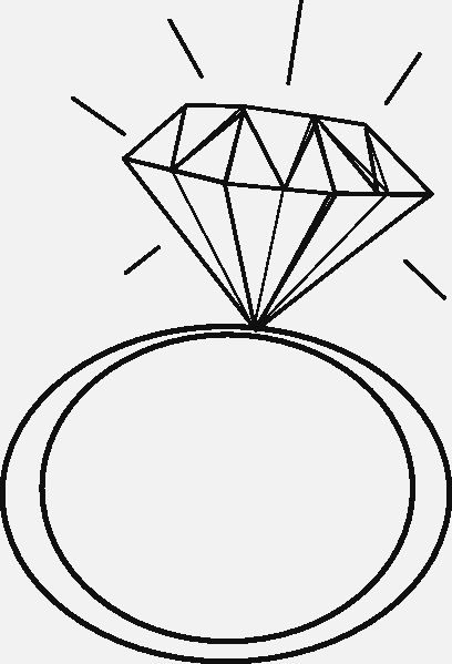diamond ring cartoon