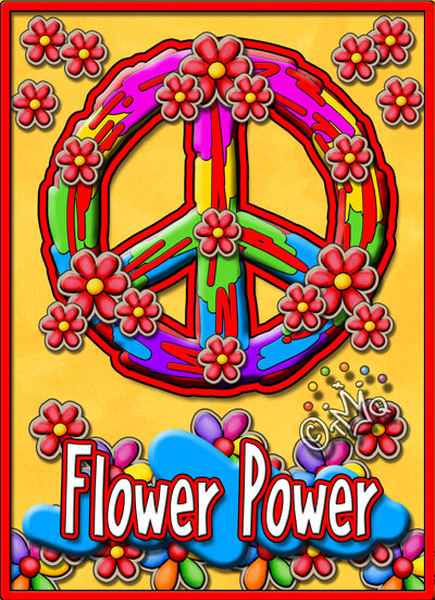 free clipart flower power - photo #32