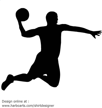 Download : Basketball player silhouette - Vector Graphic