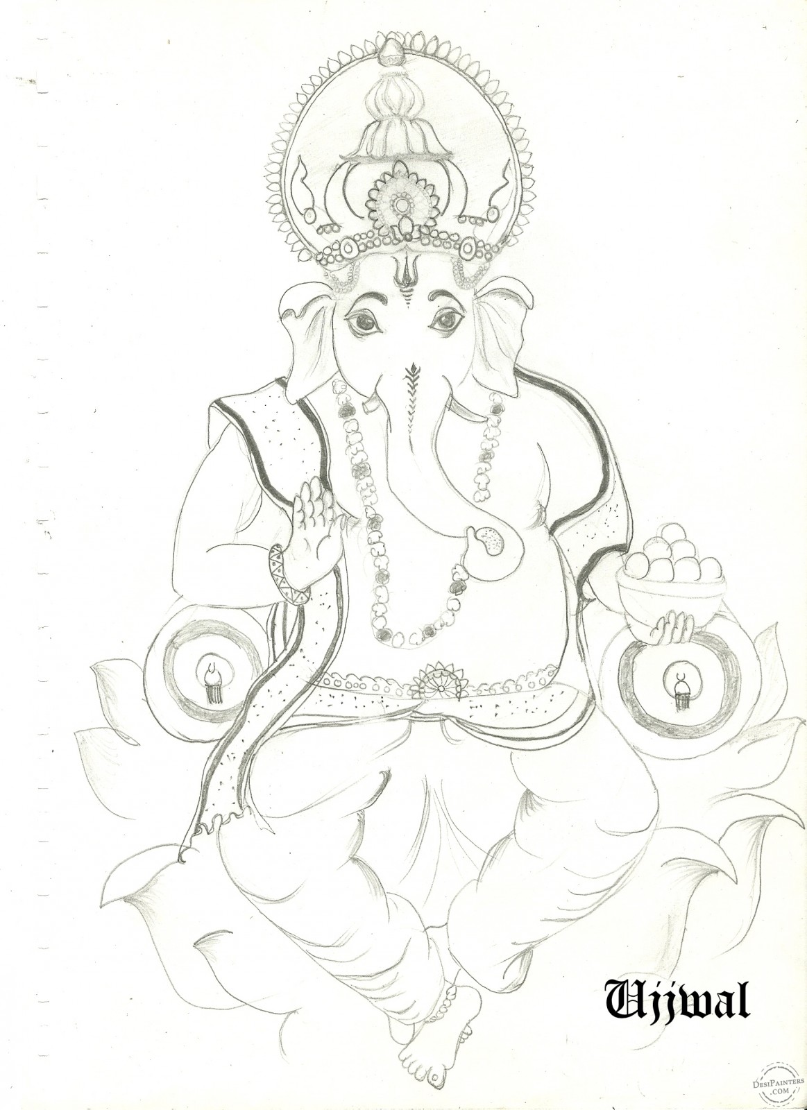 Free Ganesh Ji Sketch, Download Free Ganesh Ji Sketch png images, Free