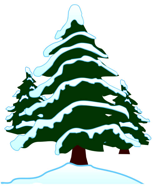 free clip art winter trees - photo #43