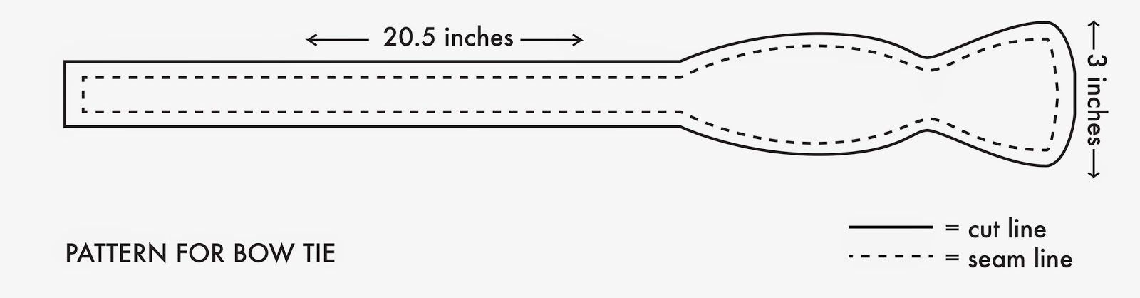 Printable Bow Tie Pattern