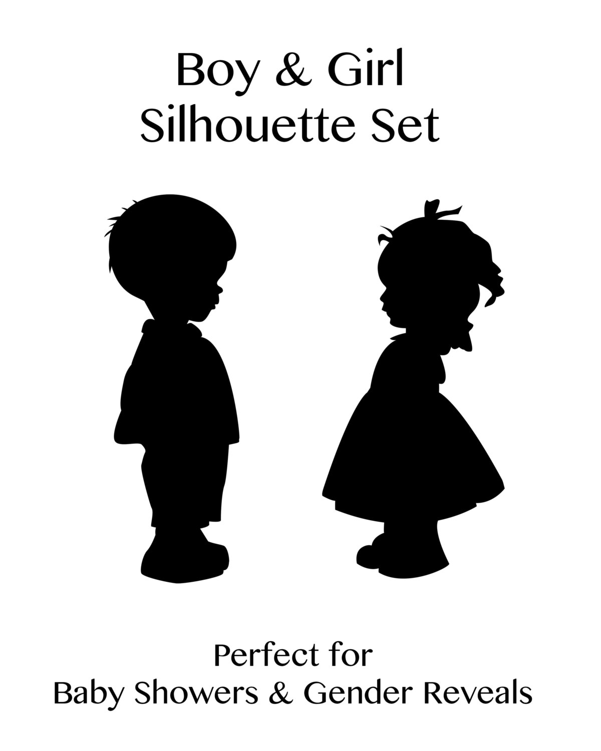 free little girl silhouette clip art - photo #40