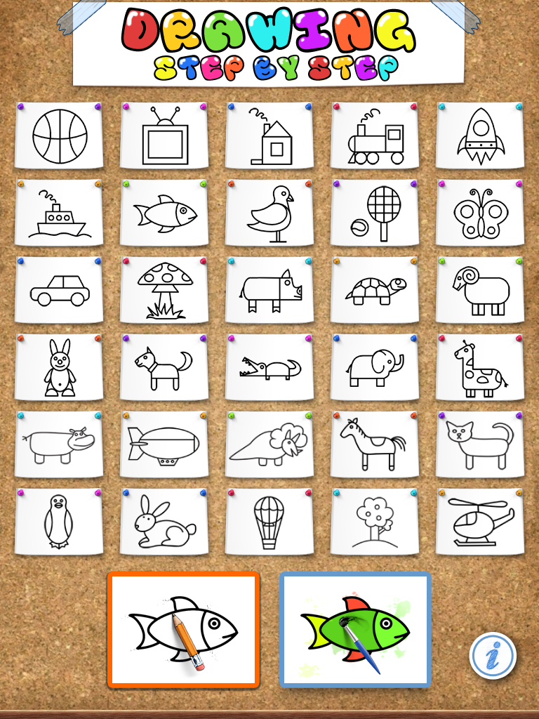 Step-by-step Drawing for Kids | Apps4Kids | Apps4Kids