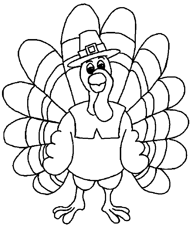 Cartoon Turkey Coloring Pages | Find the Latest News on Cartoon 