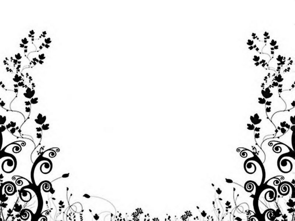 Floral Designs Black And White.