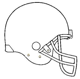 blank nfl helmet