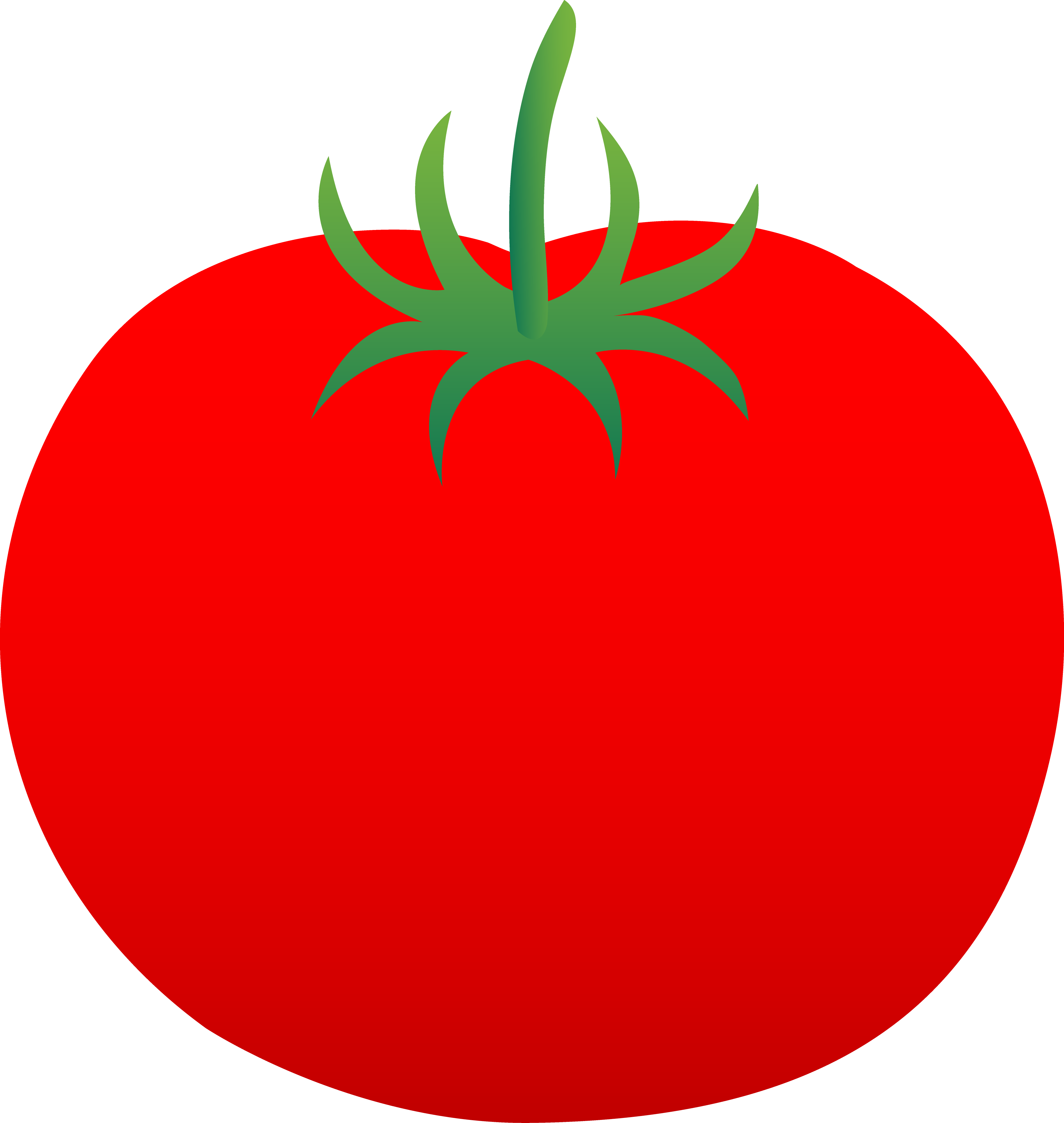 Whole Ripe Red Tomato - Free Clip Art