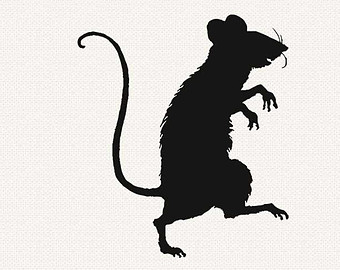 rat silhouette ? Etsy