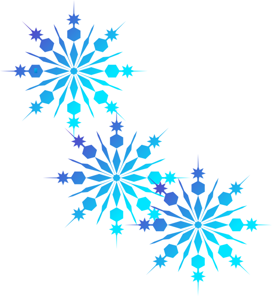 Snowflakes Light Blue clip art - vector clip art online, royalty 