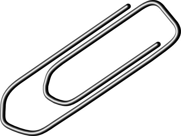 Paper Clip Clipart Black And White | Clipart library - Free Clipart 