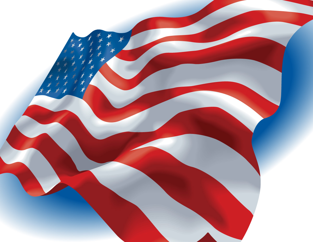 American Flag Vector | GraphicsKeeper.
