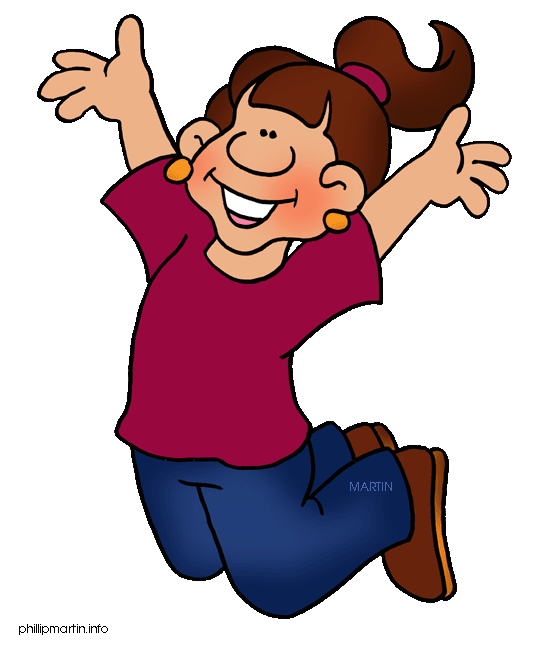 Free Family and Friends Clip Art by Phillip Martin, Jump for Joy