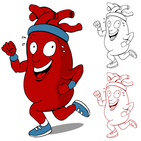 healthy heart cartoon - Clip Art Library