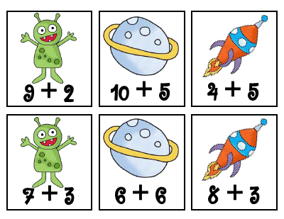 Tales of a Teacherista: Alien Math-- addition  subtraction