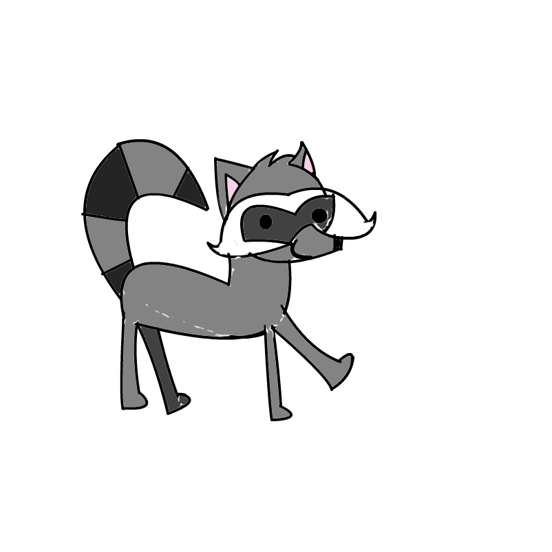 raccoon (fail) : Drawing and Painting Online